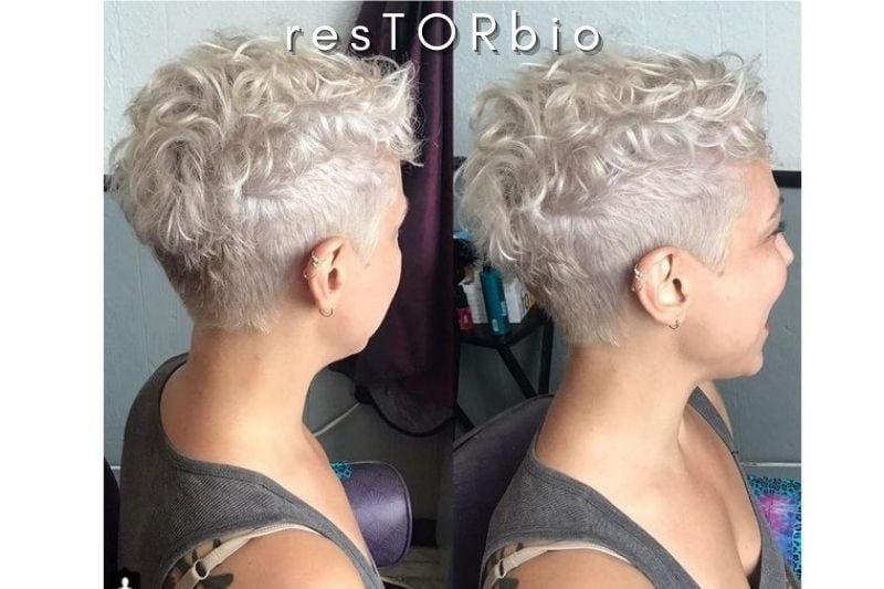 Wavy Pixie Cut with Undercut