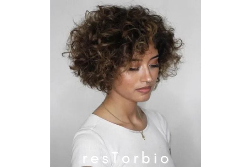 Voluminous Short Curly Bob