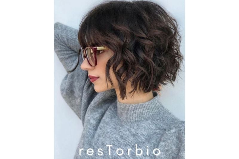 Part A-Line Curly Bob