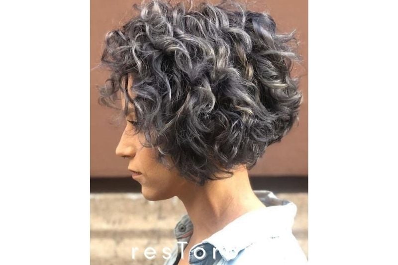 Inverted Grey Bob