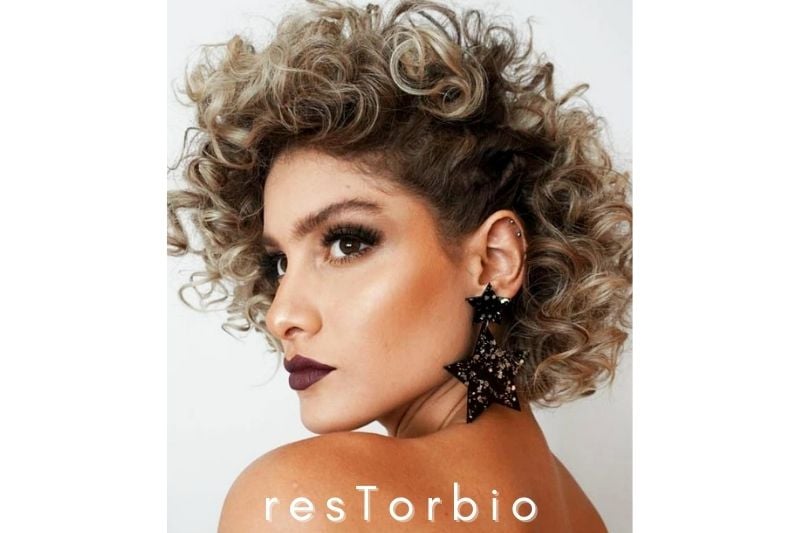 Side-swept Curly Hairstyle