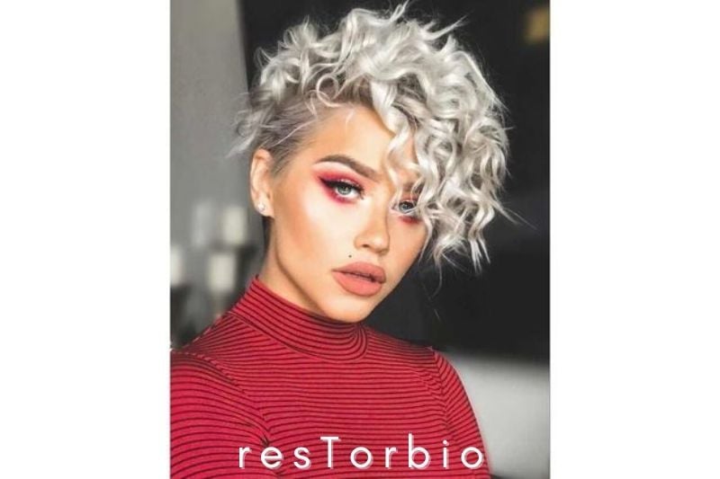 Elegant Curly Short Hair