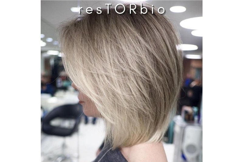 Stacked Bob with Feathered Layers