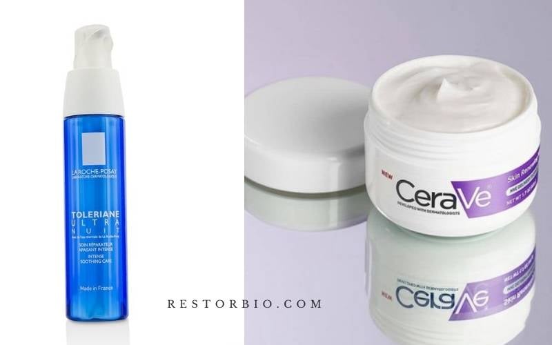 La Roche Posay and Cerave Night Cream