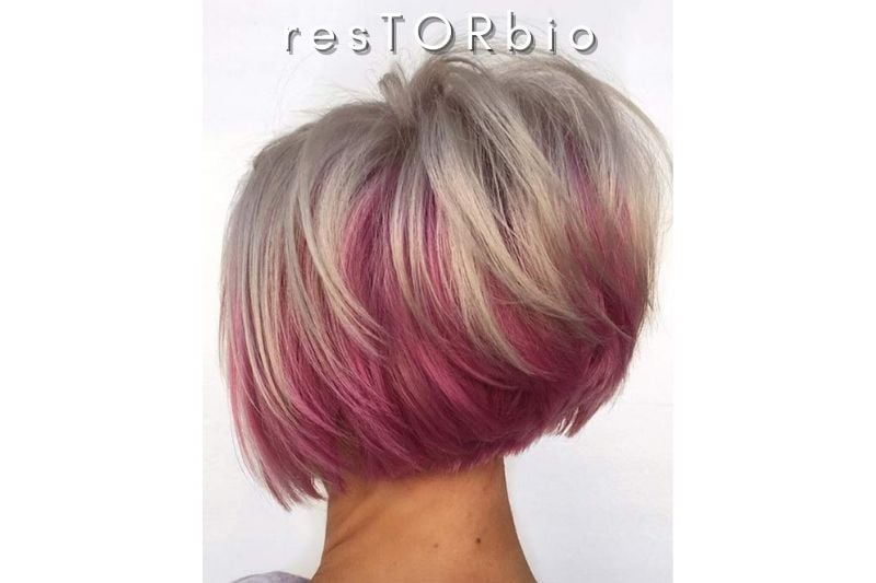 Two-Tone Feathered Haircut