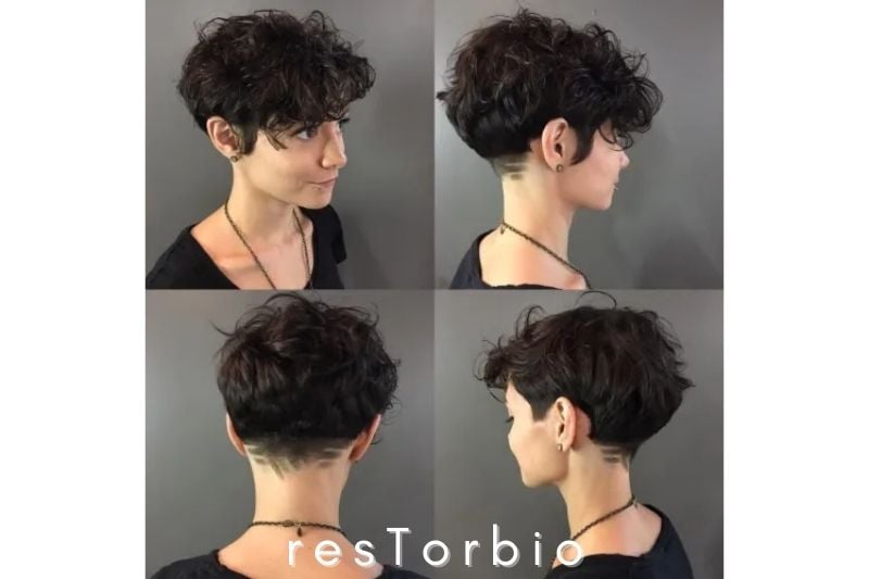 Curly Pixie and Shaved Nape