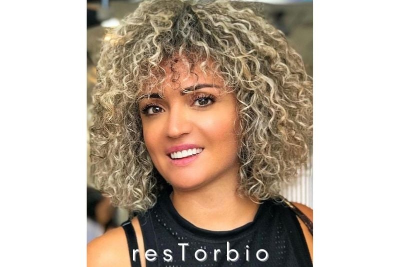 Short Curly Hair with Bangs