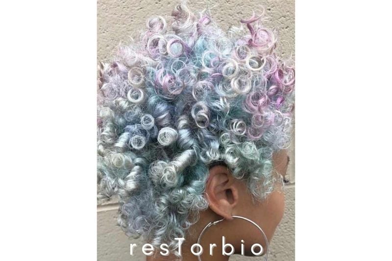 Colorful Curly Pixie